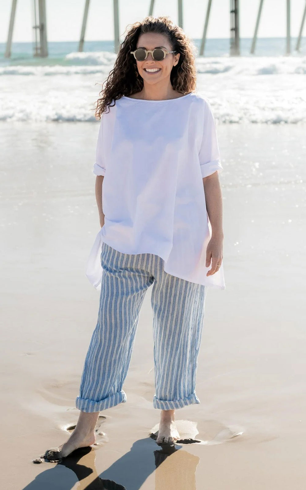 Kirra Pants Linen product photo.