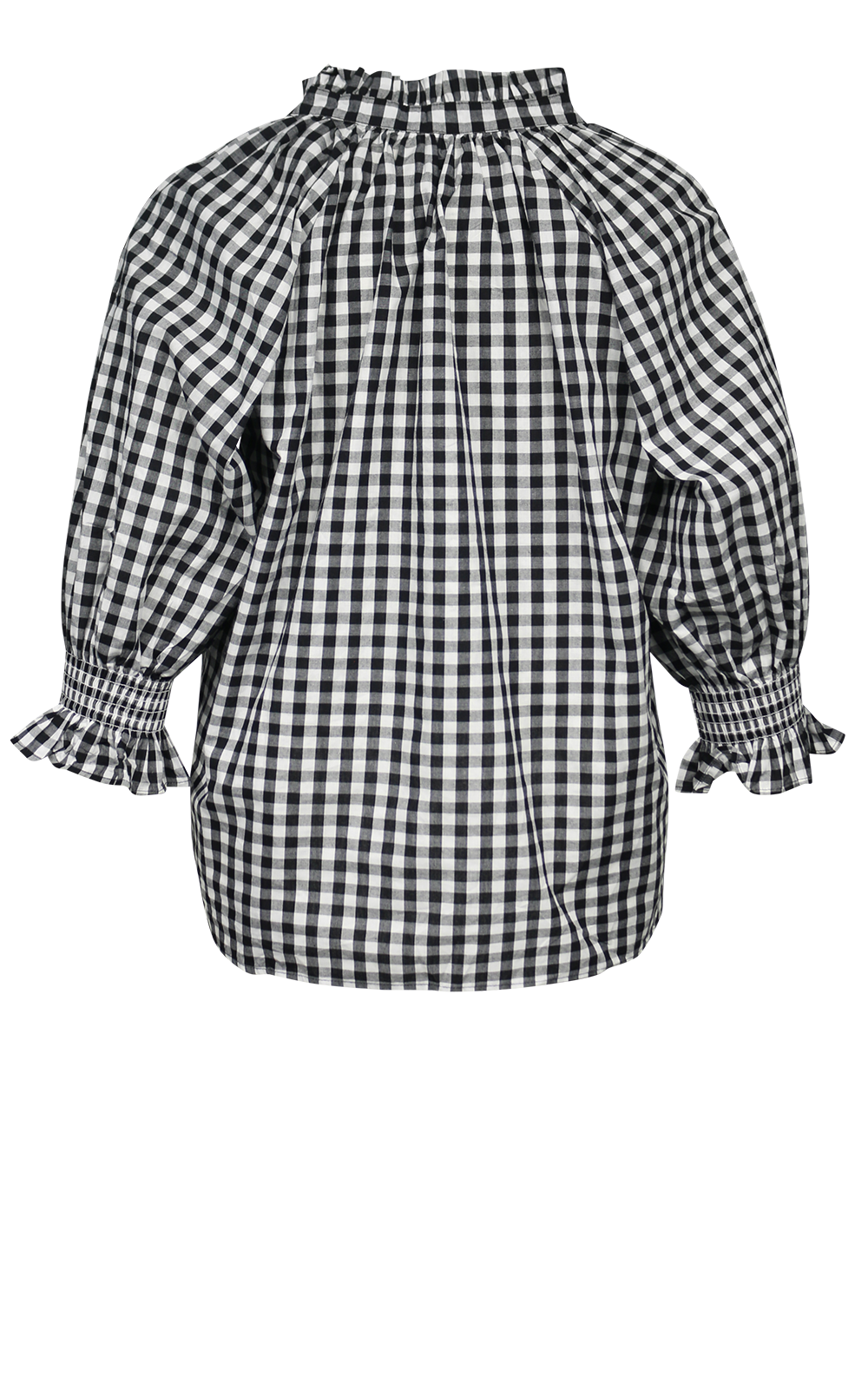 Gingham Relaxed Top product photo.