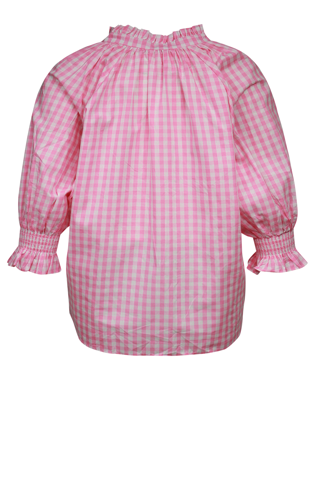 Gingham Relaxed Top product photo.