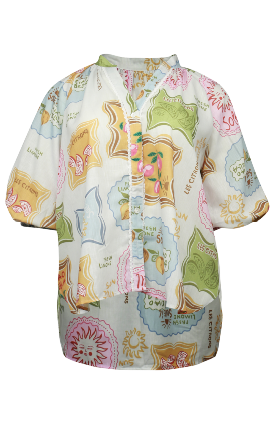 Mediterranean Relaxed Top product photo.