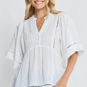 Laverne Pintuck Top
