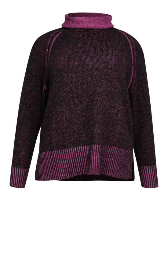 Two Tone Rollneck product photo.