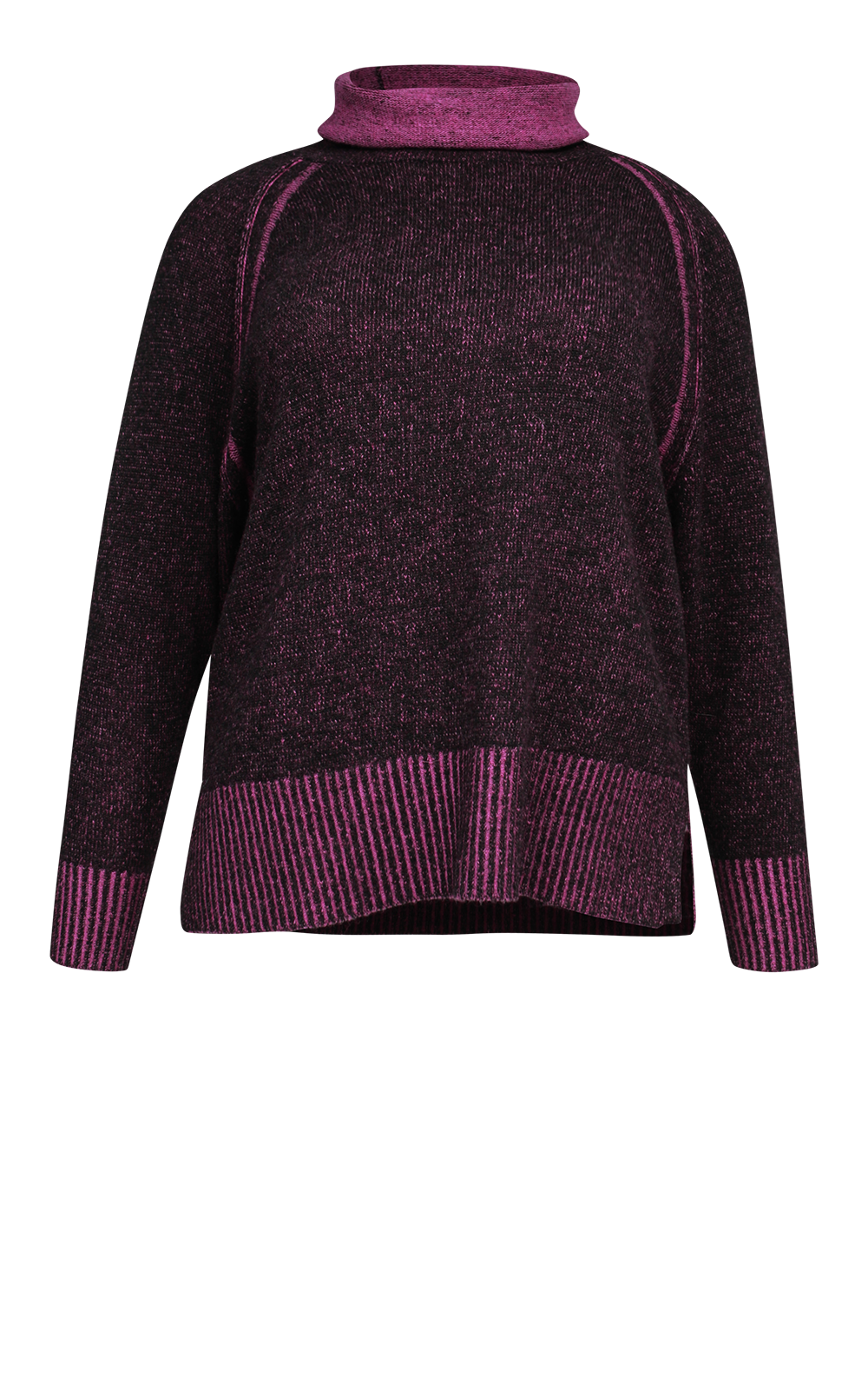 Two Tone Rollneck product photo.