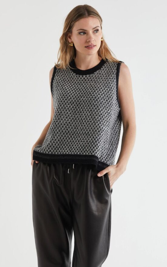 Lambswool Vest product photo.