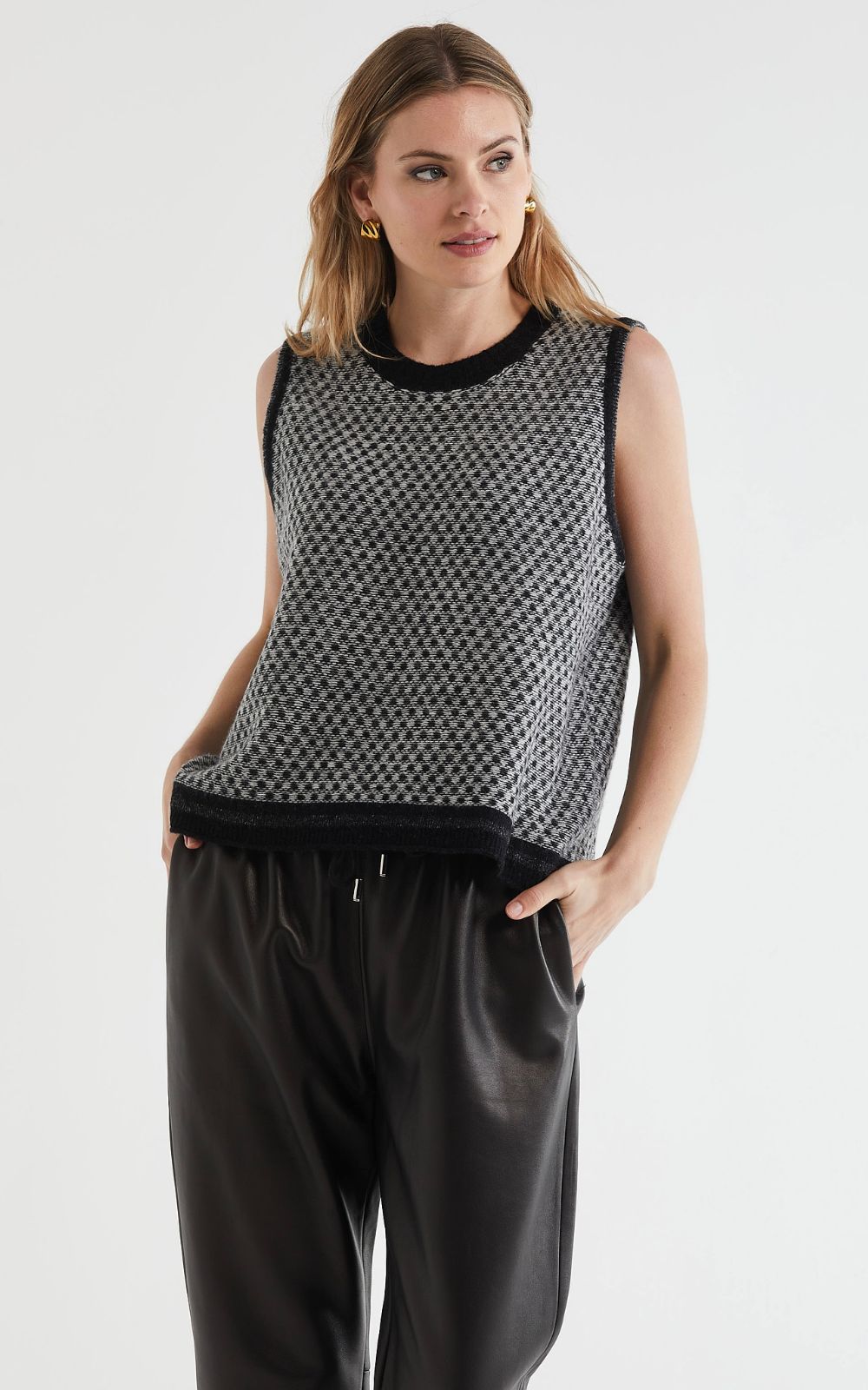 Lambswool Vest product photo.