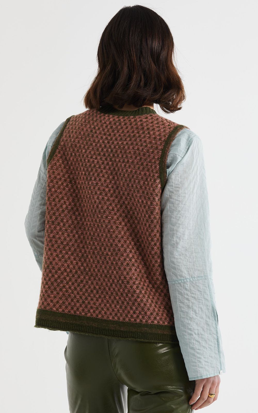 Lambswool Vest product photo.
