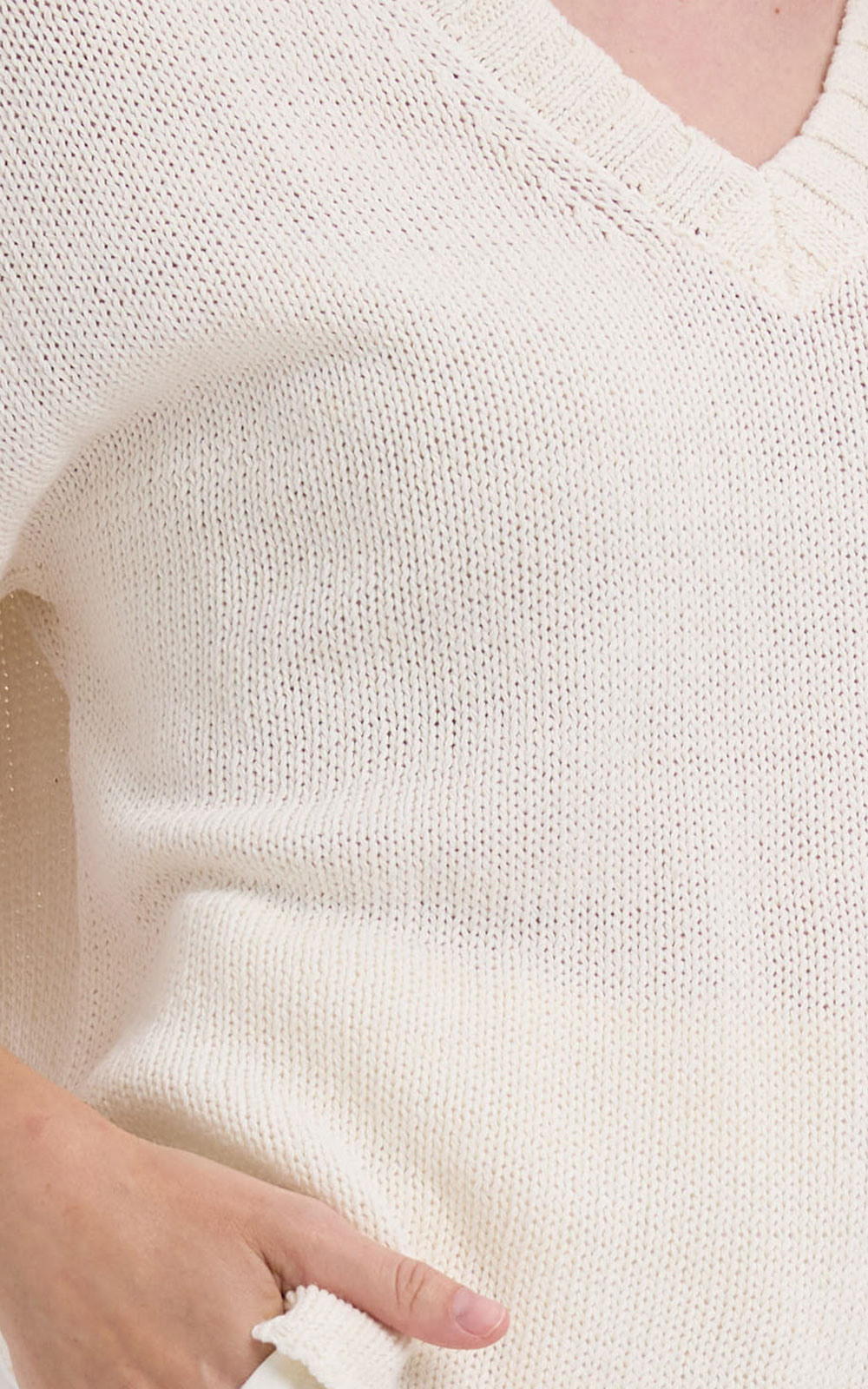 Textured V Top product photo.