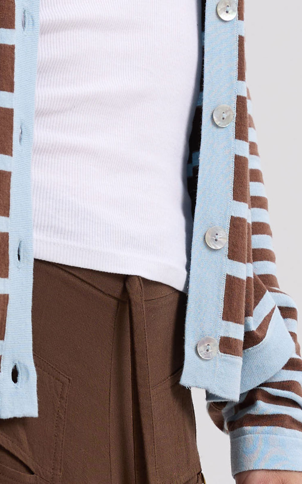 Multi Stripe Hoodie product photo.