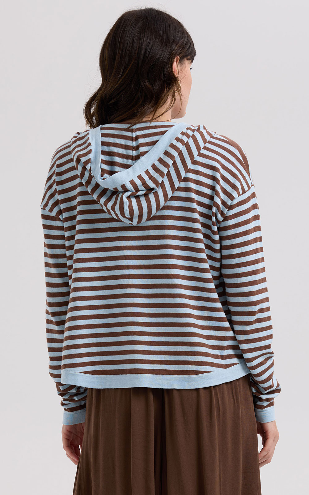 Multi Stripe Hoodie product photo.