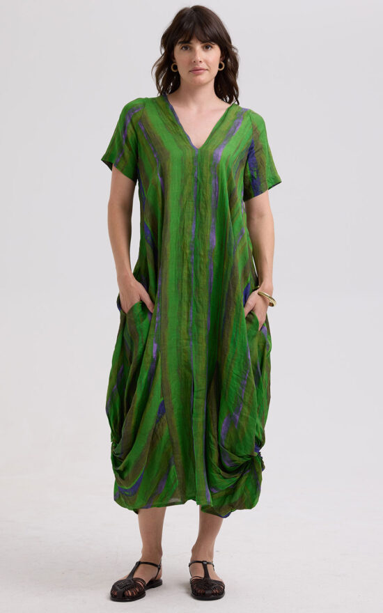 Painted Linen Dress product photo.