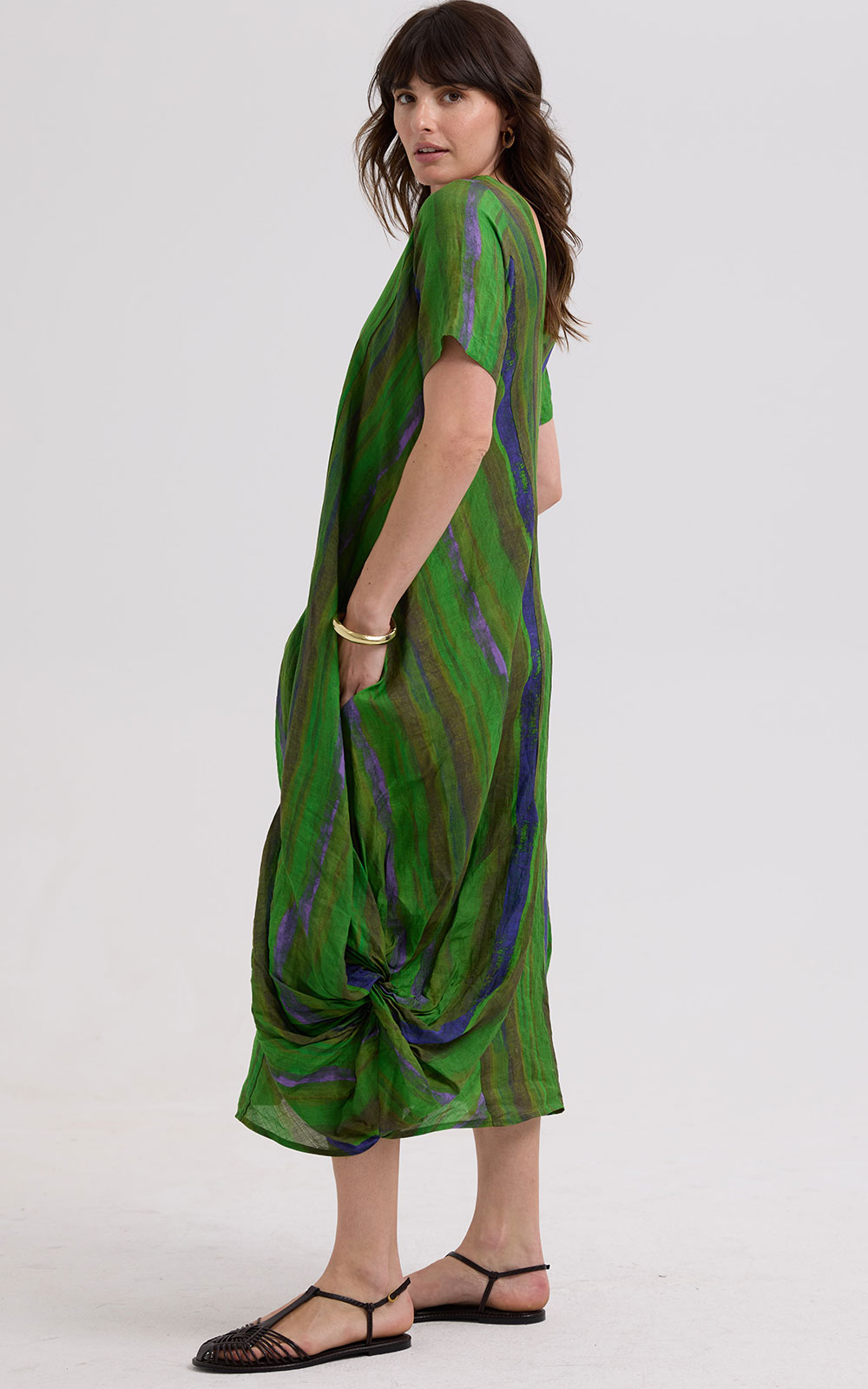 Painted Linen Dress product photo.