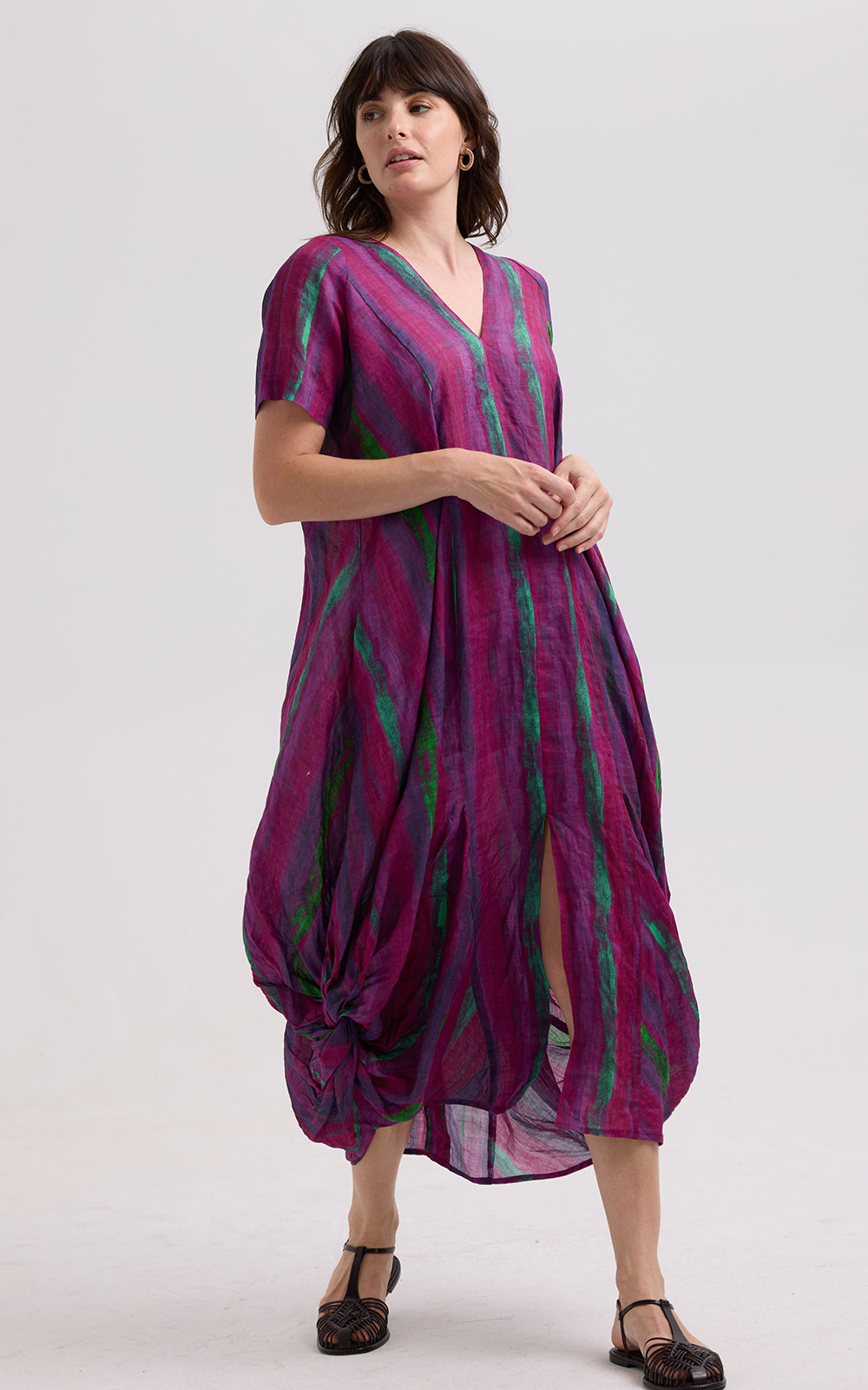 Painted Linen Dress product photo.