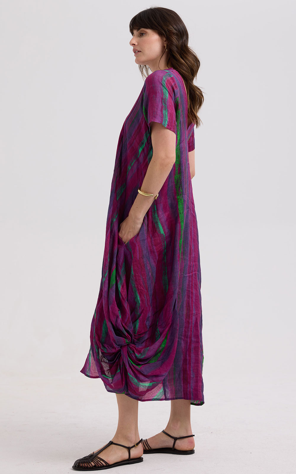 Painted Linen Dress product photo.