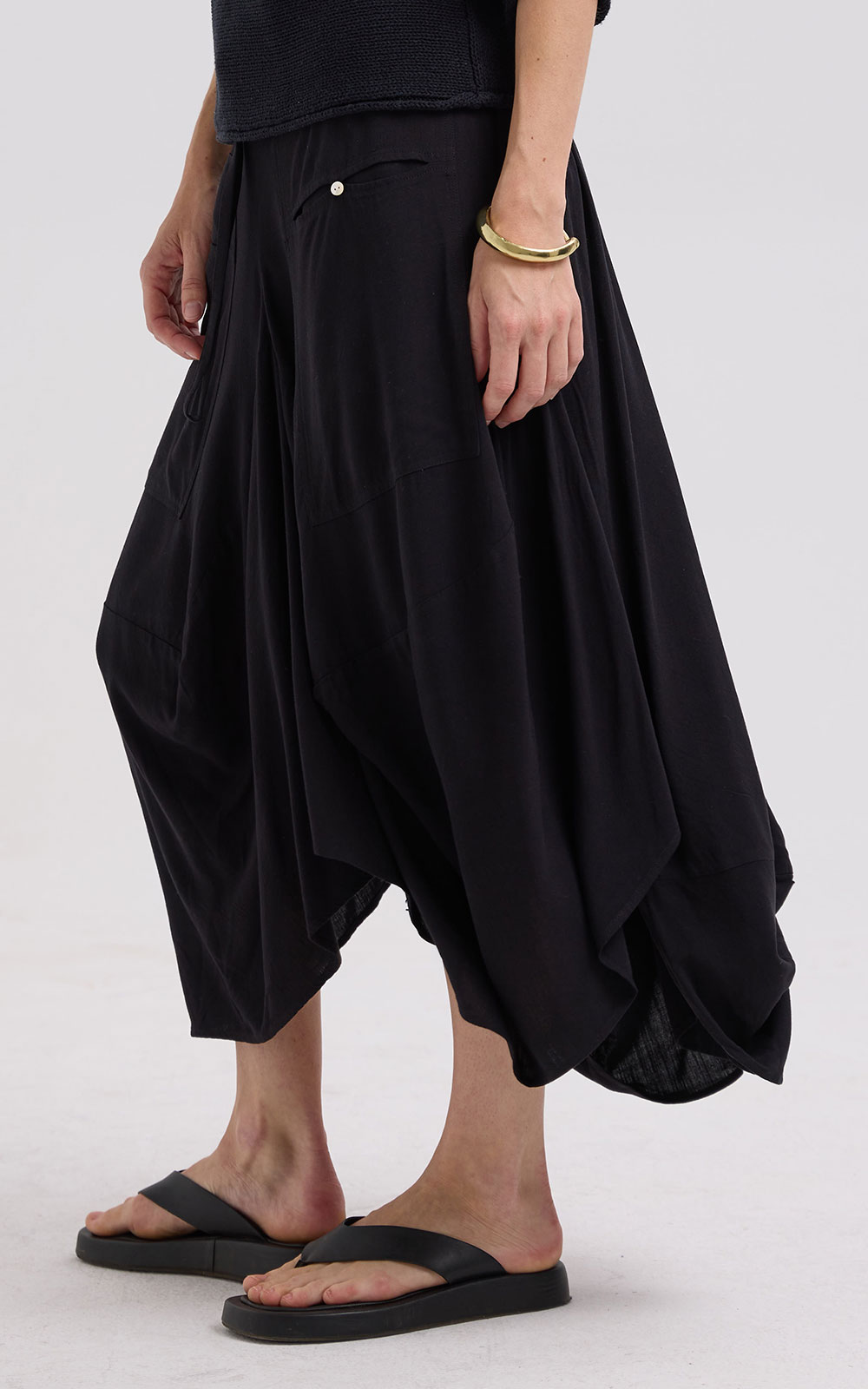 Drape Bottom Skirt product photo.