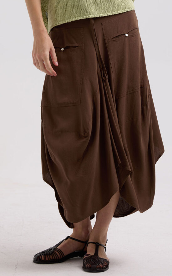 Drape Bottom Skirt product photo.