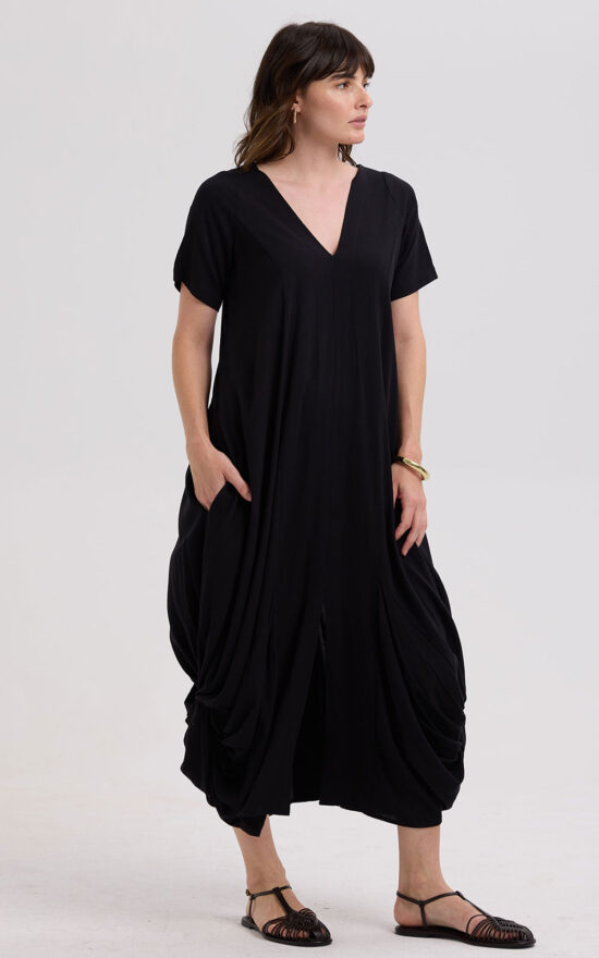 Drape Bottom Dress product photo.