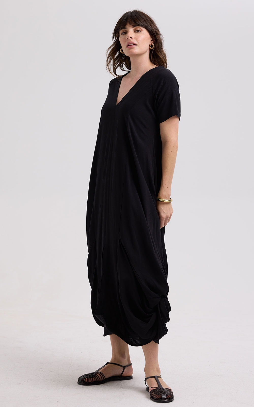 Drape Bottom Dress product photo.
