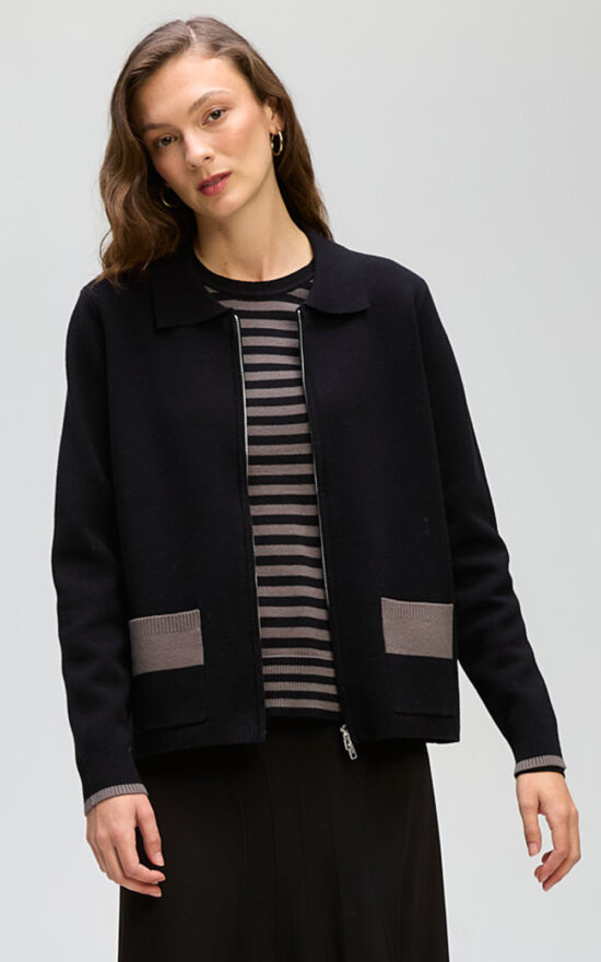 Zip Through Jacket product photo.