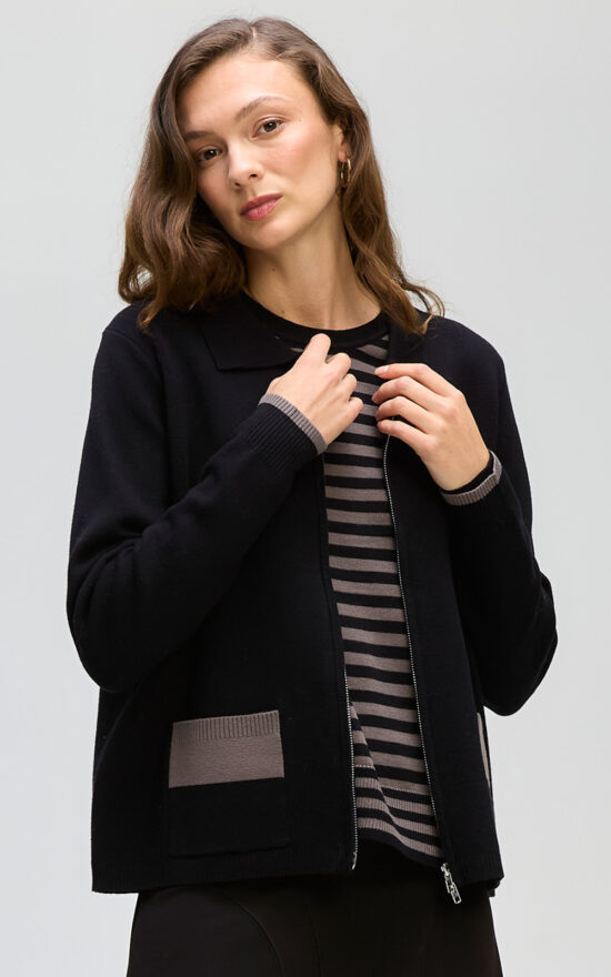 Zip Through Jacket product photo.