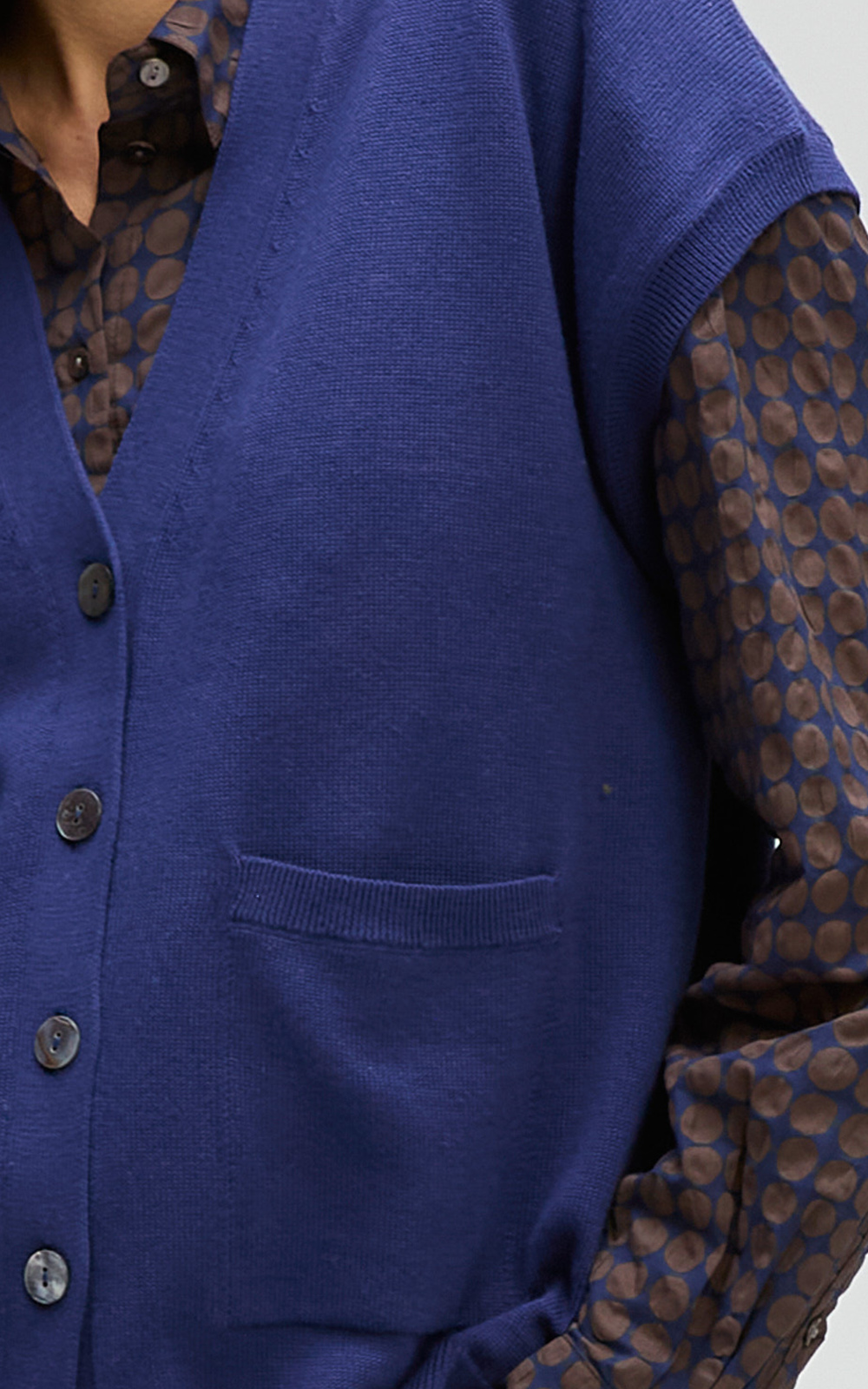 Button Vest product photo.