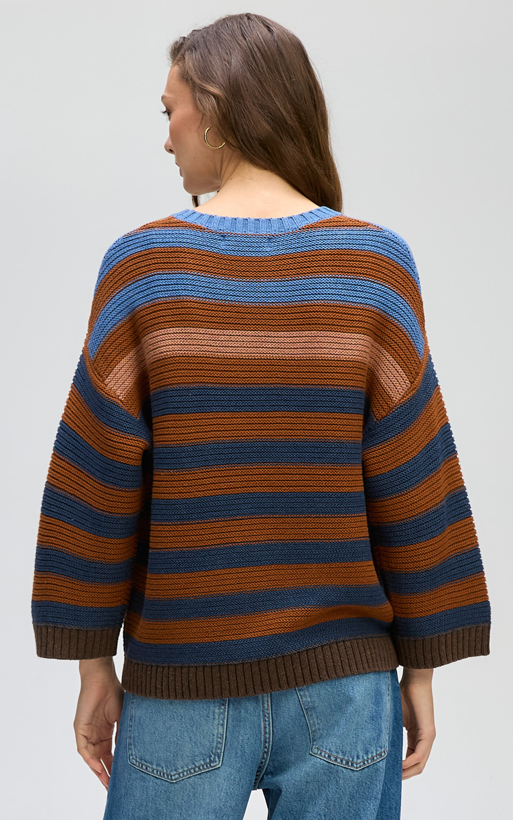 Chunky Stripe Crew product photo.