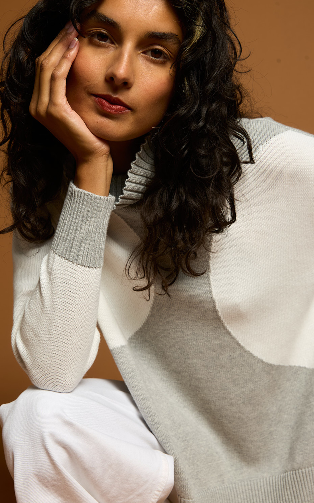 Spot On Roll Neck  product photo.