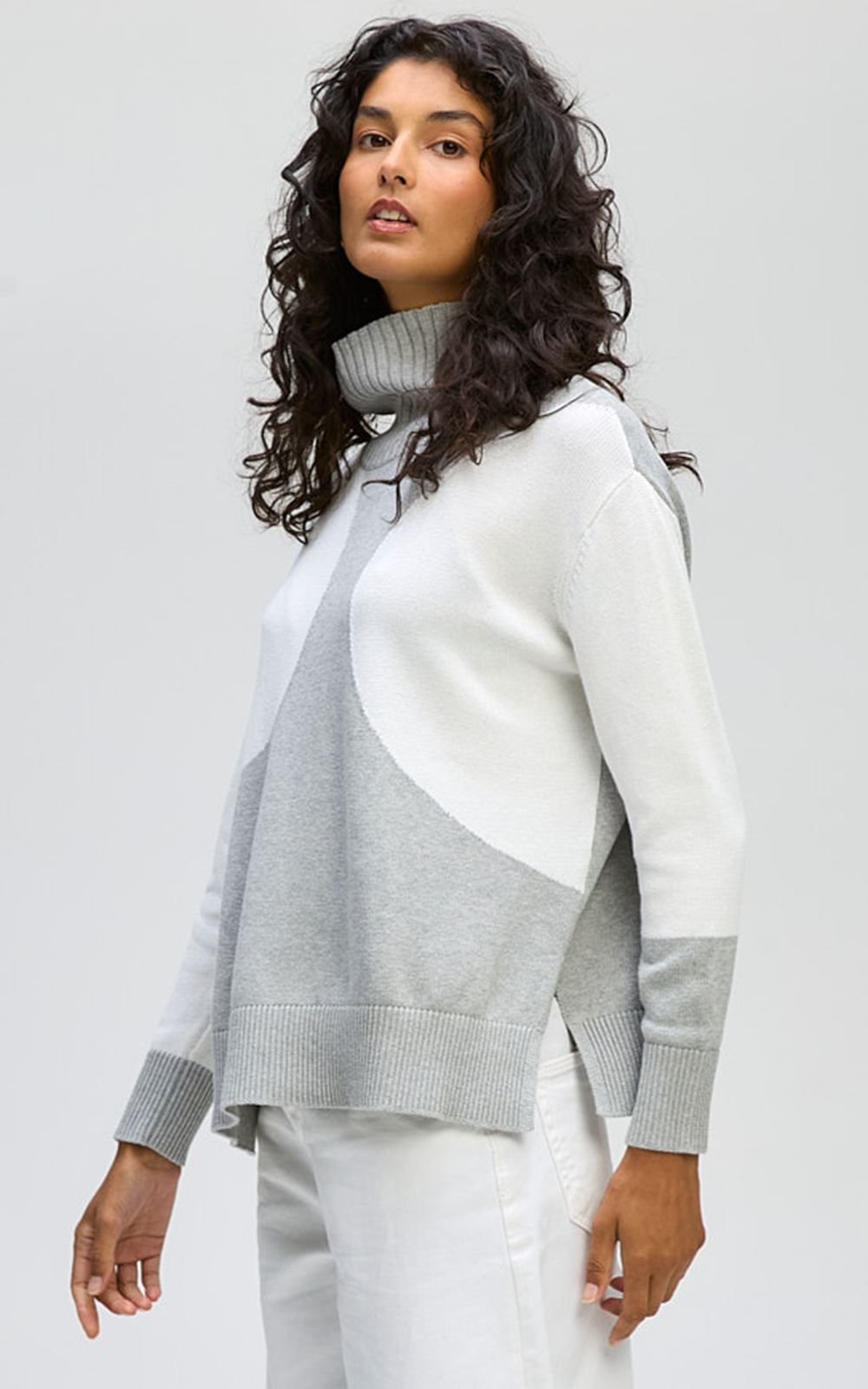 Spot On Roll Neck  product photo.