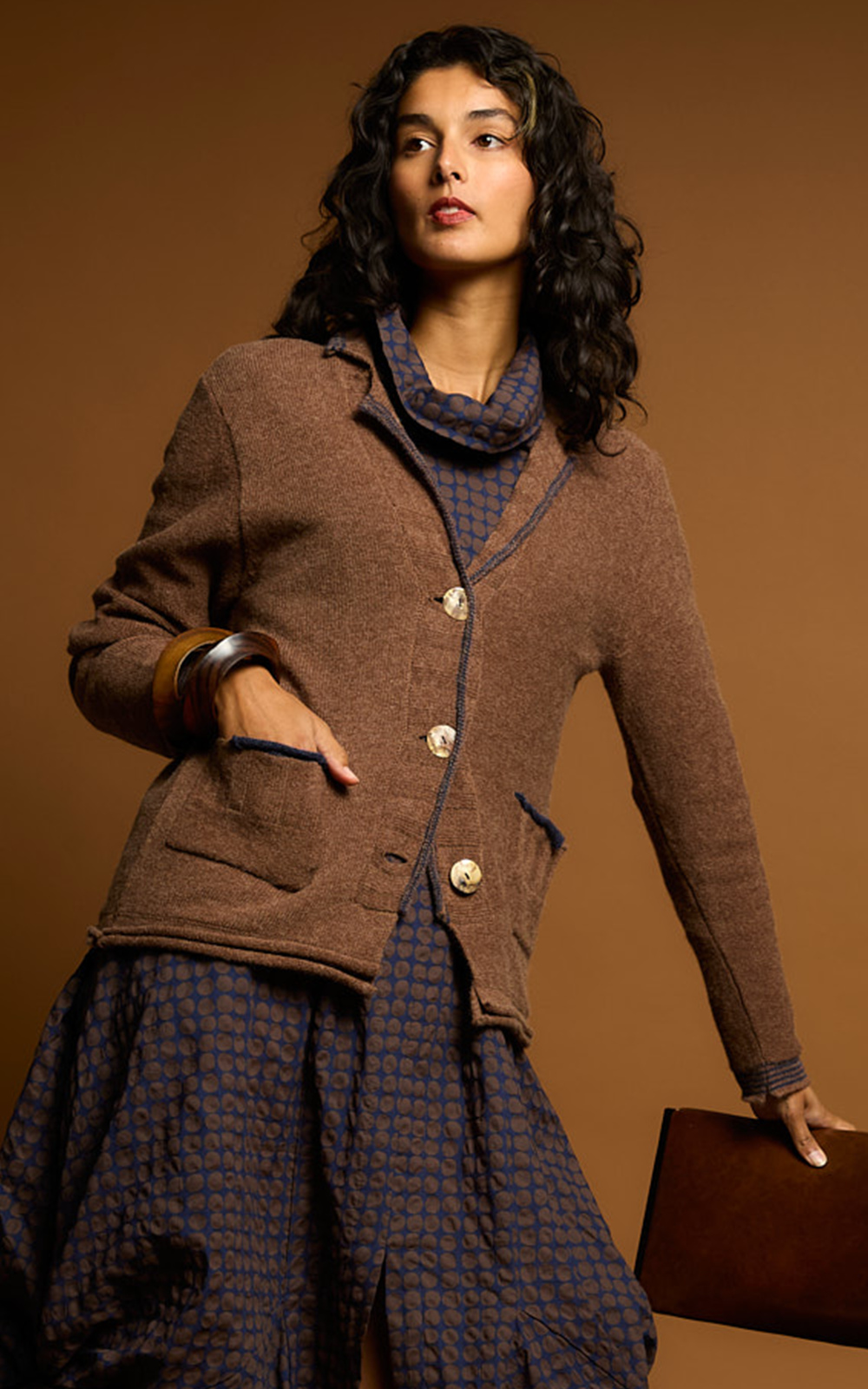 Collared Cardi product photo.