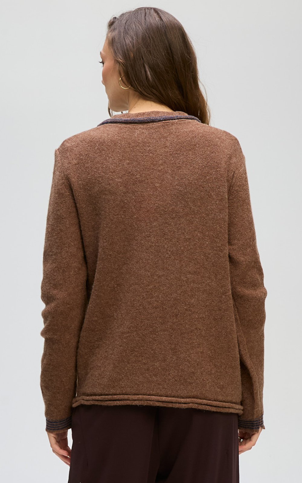 Collared Cardi product photo.