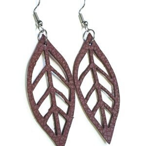 Leather Leaves Earrings