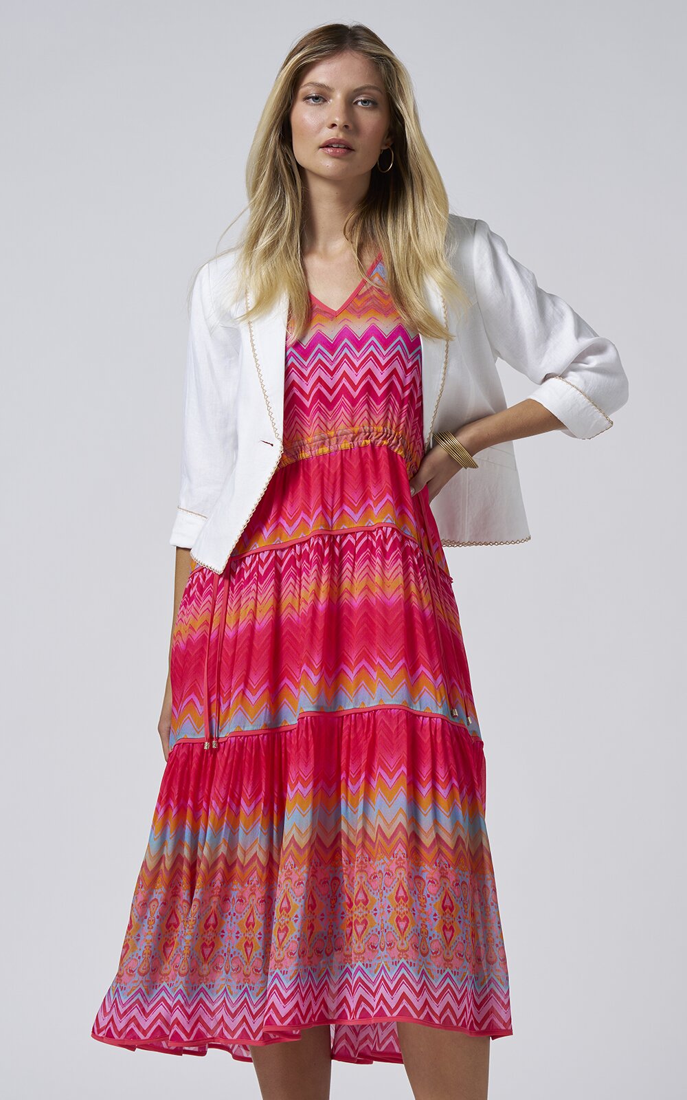 Rosita Midi Dress product photo.