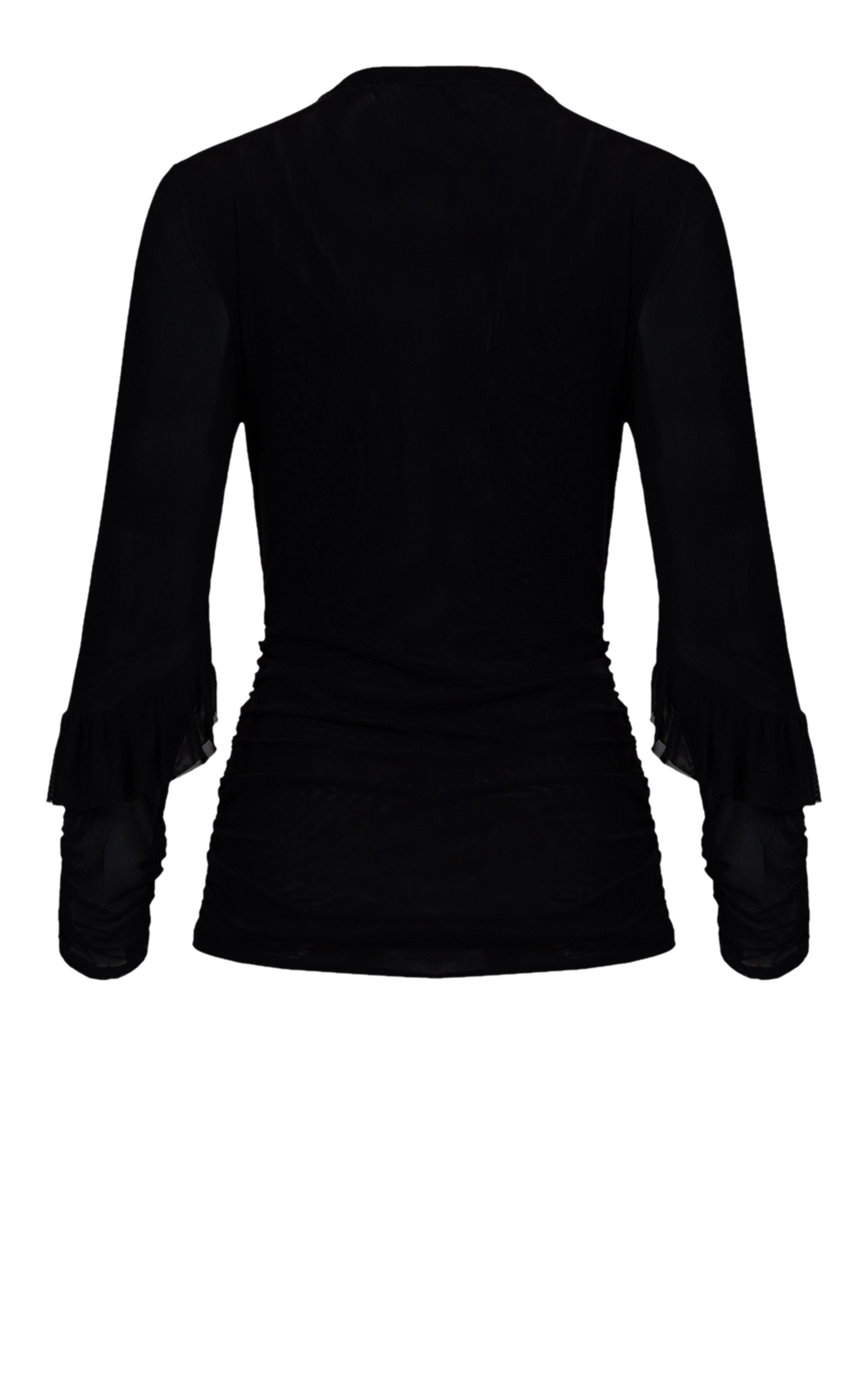 Aston Ruffle Top product photo.