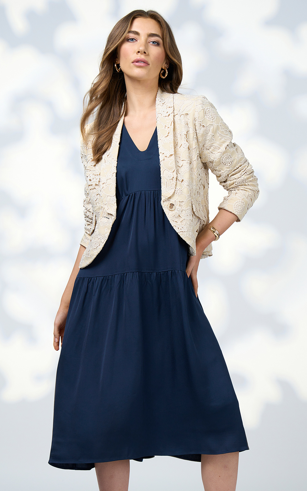 Jada Midi Dress product photo.