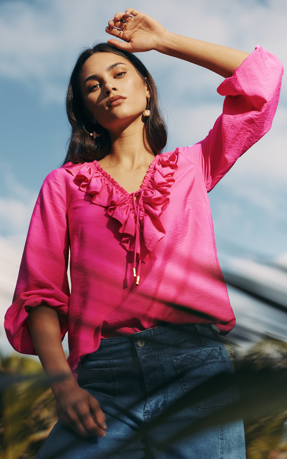 Evie Blouse product photo.