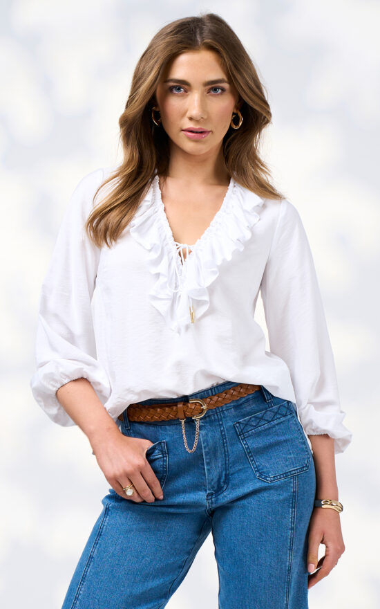 Evie Blouse product photo.