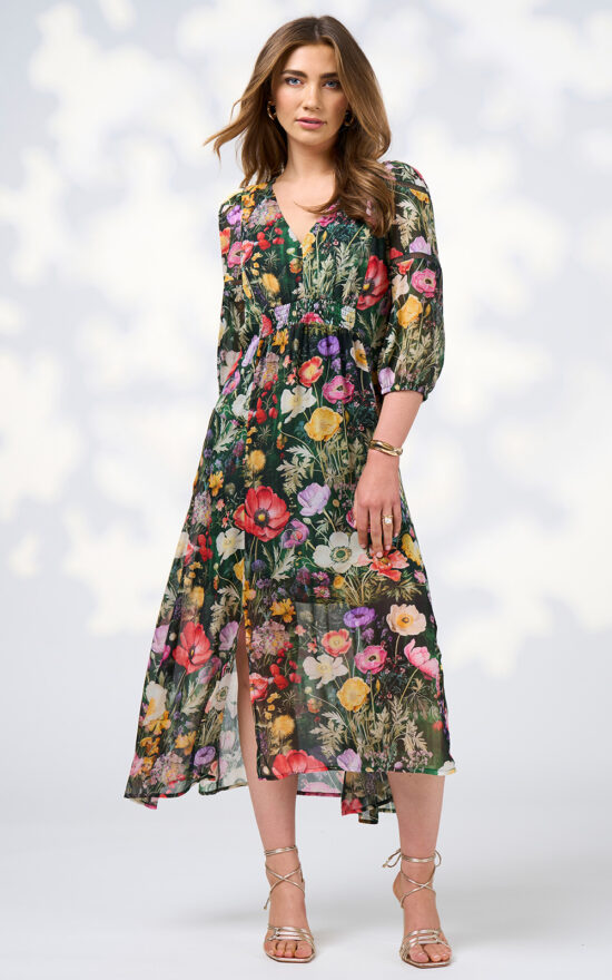 Looking Glass Midi Dress product photo.