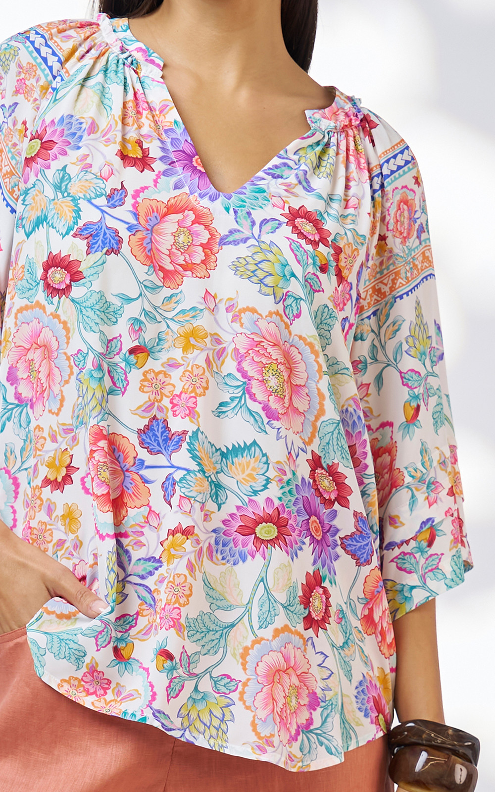 Marcella Blouse product photo.