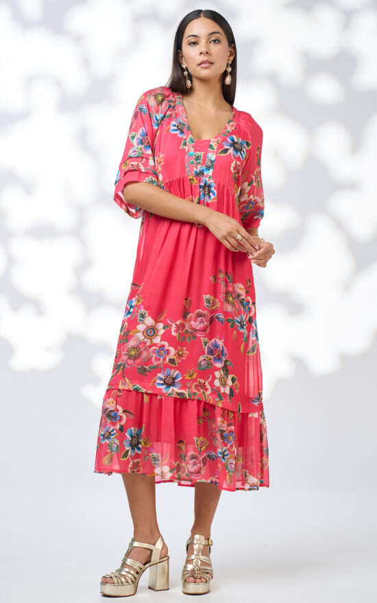 Zinnia Midi Dress product photo.