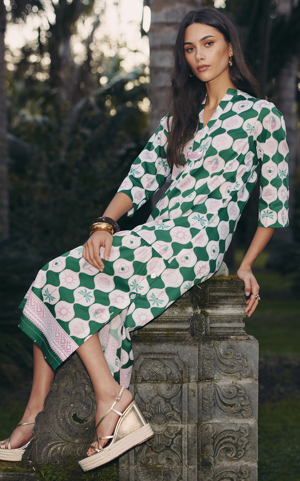 Kya Midi Dress product photo.