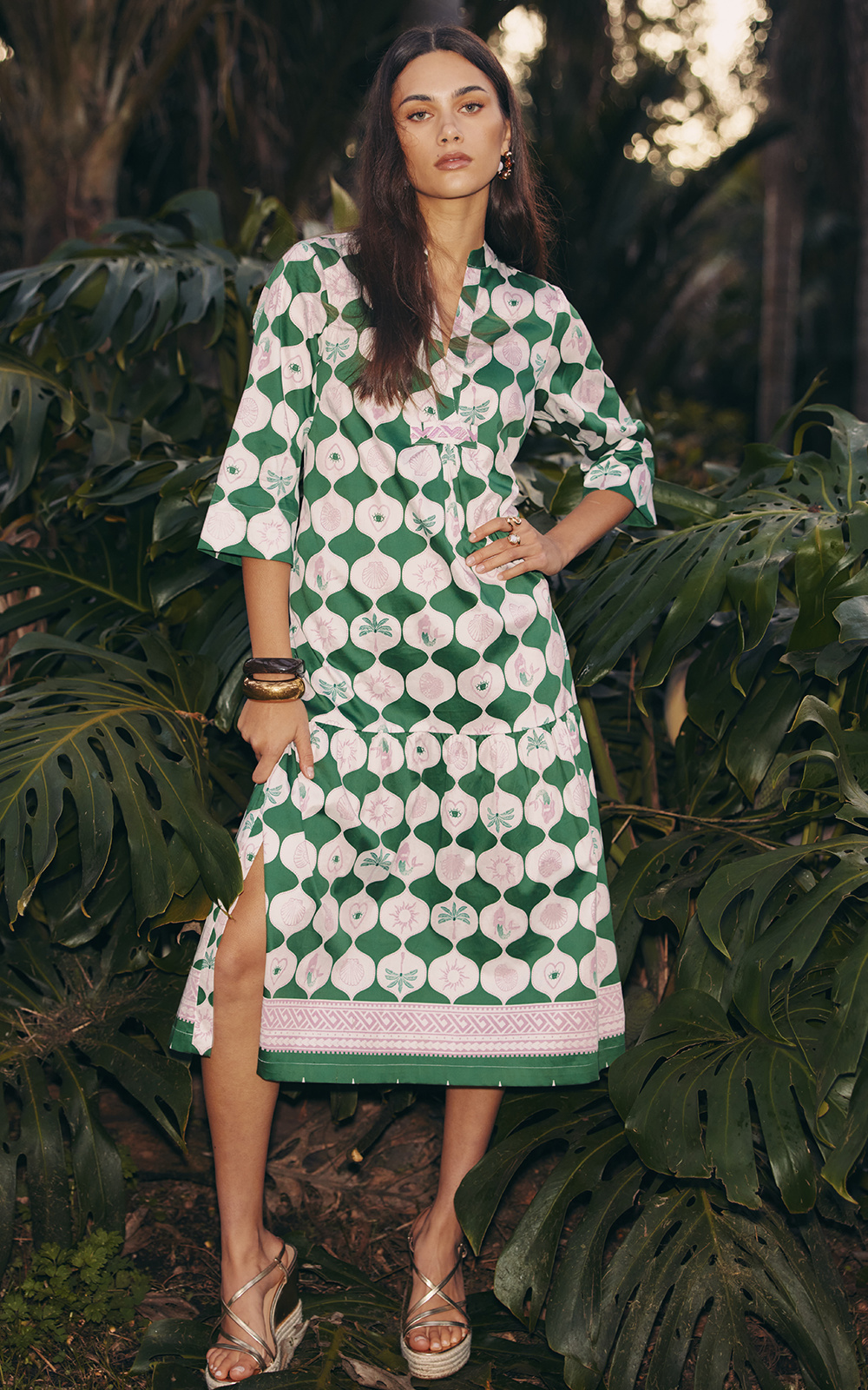 Kya Midi Dress product photo.