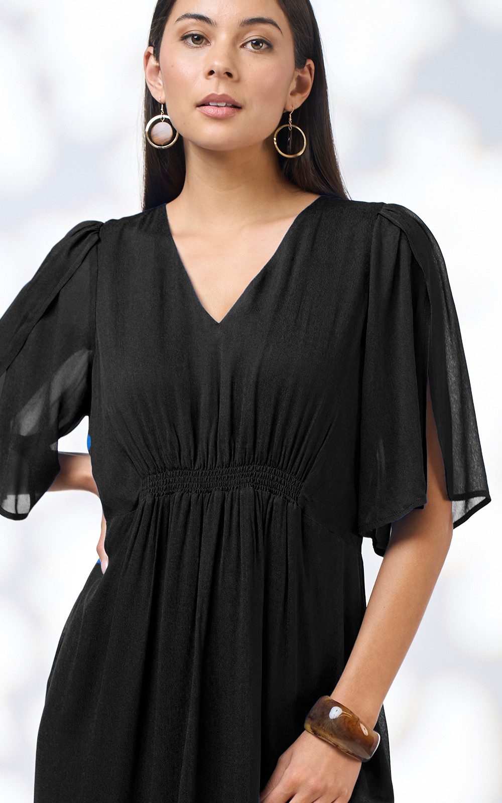 Zora Midi Dress product photo.