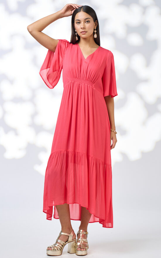 Zora Midi Dress product photo.
