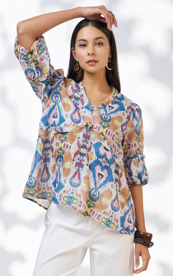 Tia Blouse product photo.