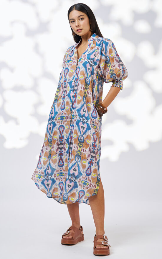Tia Shirt Dress product photo.