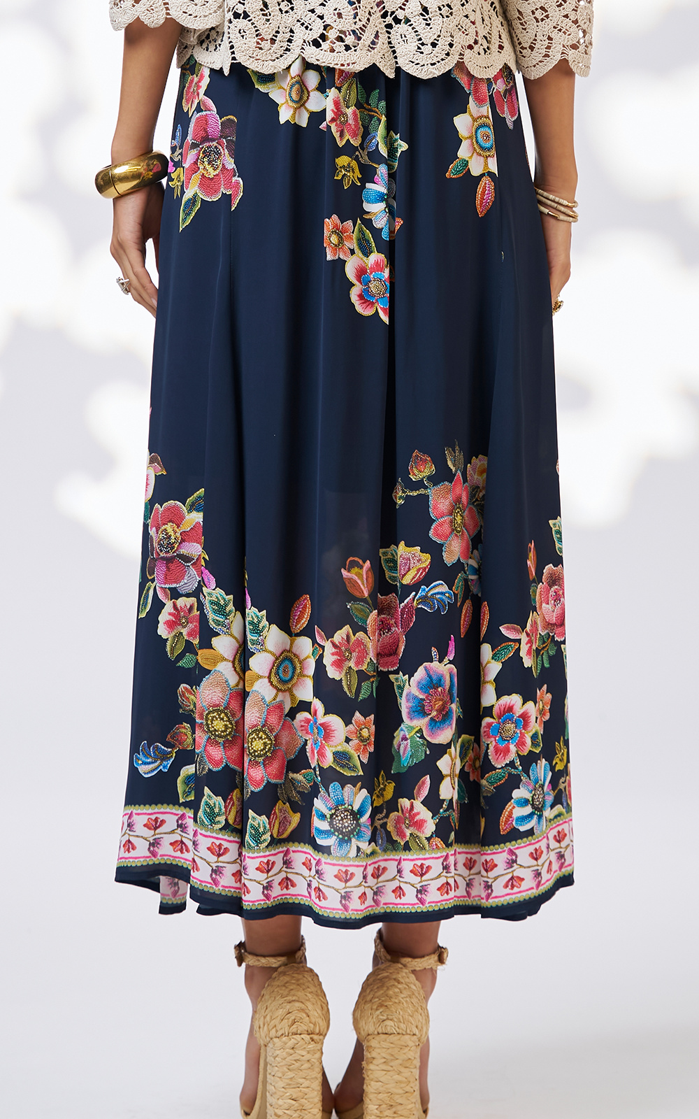 Mystic Rose Midi Dress product photo.