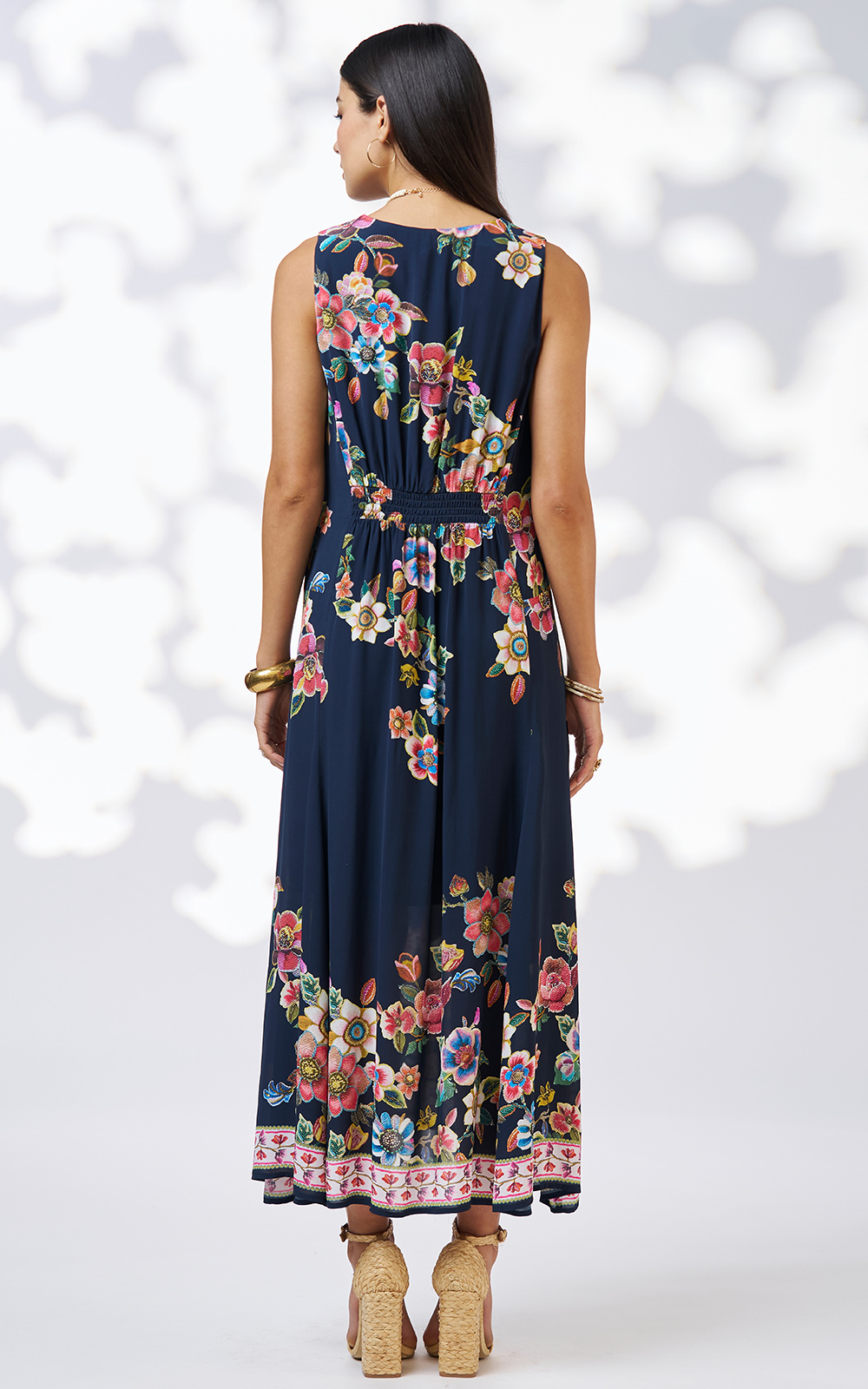 Mystic Rose Midi Dress product photo.
