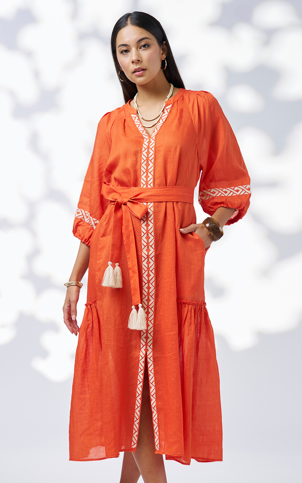 Maya Midi Dress product photo.