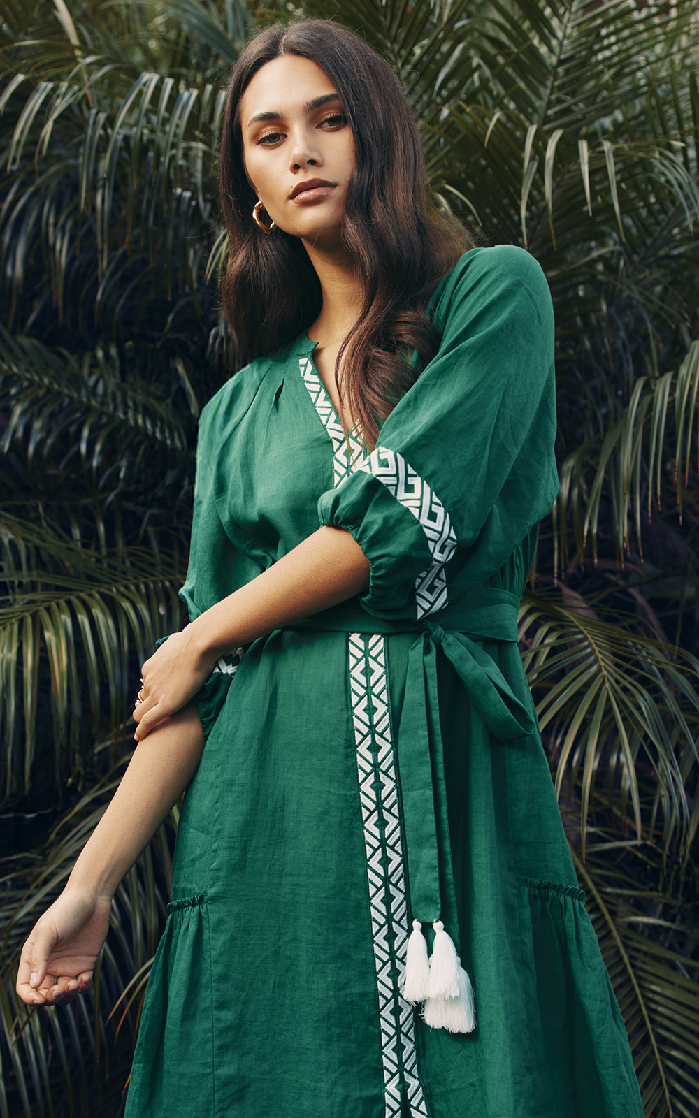 Maya Midi Dress product photo.