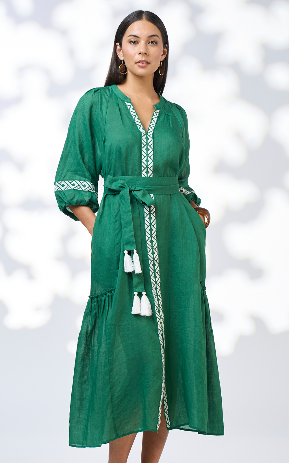 Maya Midi Dress product photo.
