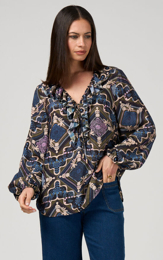 Regalia Blouse product photo.